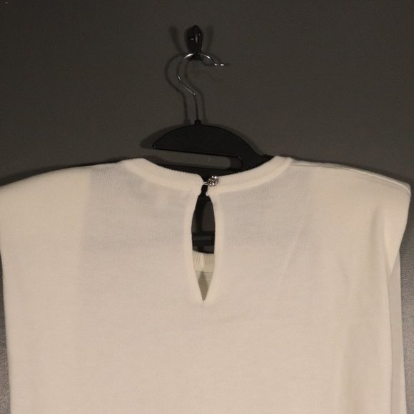 NWT Ronny Kobo Jaitlin Sweater in Ivory Size Medium - Picture 9 of 15